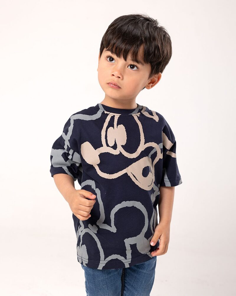 تيشرت ولادي واسع بطبعة ميكي ماوس — Stedrino Kids Wear - ستدرينو كيدز وير kids wear