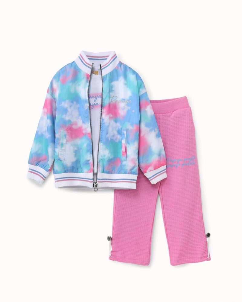 طقم  تاى داى_ثلاث قطع بناتي — Stedrino Kids Wear - ستدرينو كيدز وير kids wear