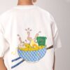 تيشرت اوفر  سايز مطبوع بياقة مستديرة — Stedrino Kids Wear - ستدرينو كيدز وير kids wear