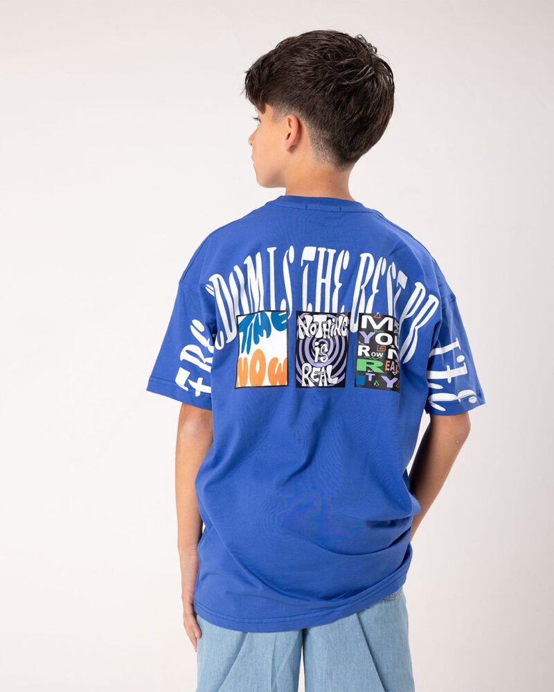 تيشرت -أوفر سايز اولادي مطبوع بياقة  مستديرة — Stedrino Kids Wear - ستدرينو كيدز وير kids wear