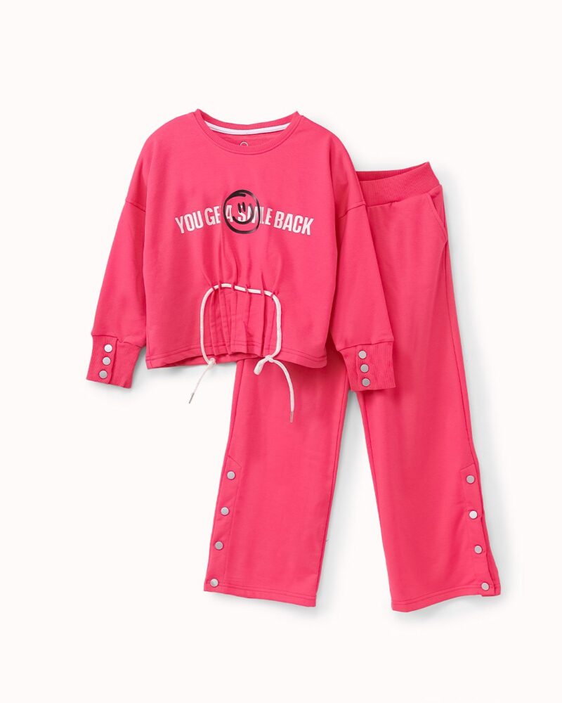 طقم بناتي قطعتين – بلوزة بأكمام طويلة مع بنطلون مريح — Stedrino Kids Wear - ستدرينو كيدز وير kids wear