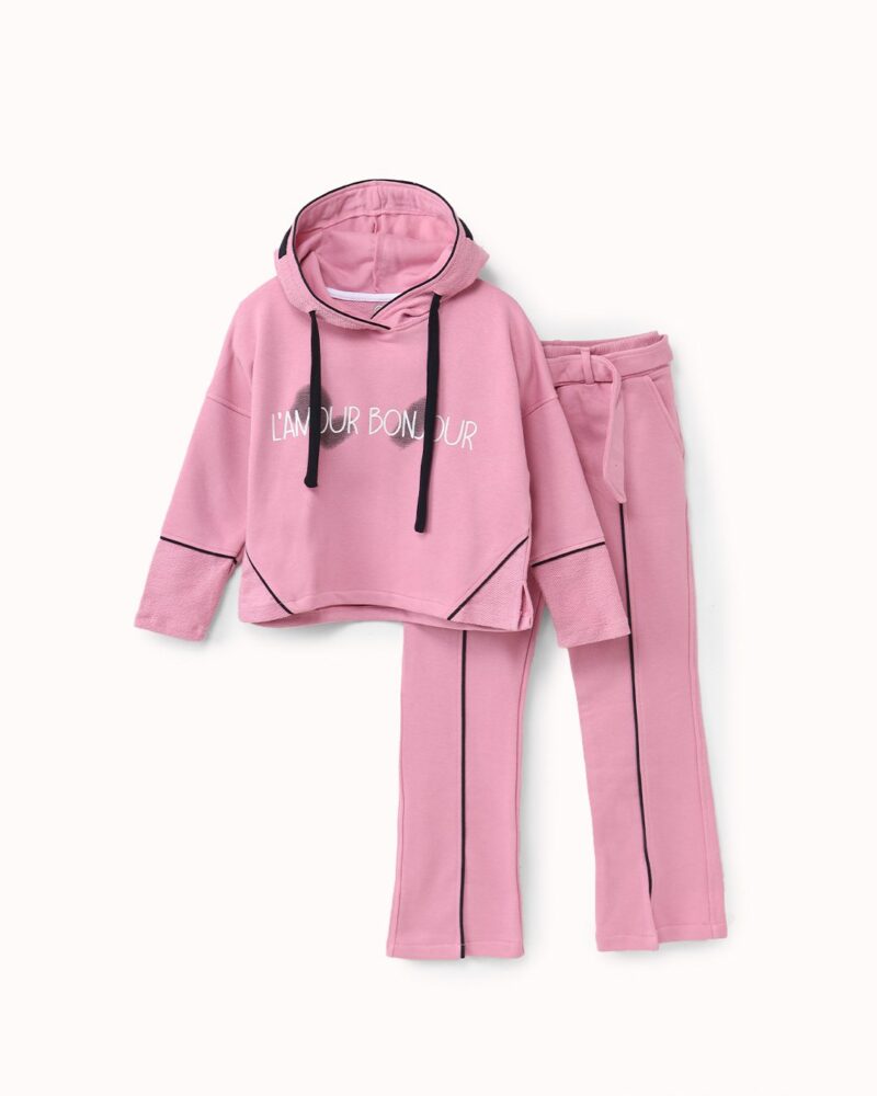 طقم بناتي هودي وبنطلون واسع — Stedrino Kids Wear - ستدرينو كيدز وير kids wear