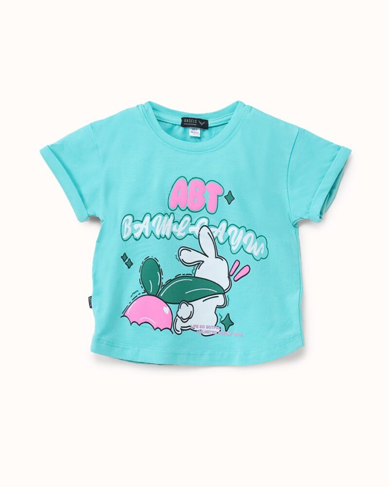 تيشرت بناتي قطن بطبعة كرتونية — Stedrino Kids Wear - ستدرينو كيدز وير kids wear