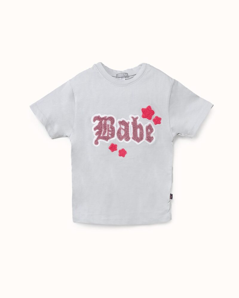 تيشيرت “Babe” رواند للبنات — Stedrino Kids Wear - ستدرينو كيدز وير kids wear