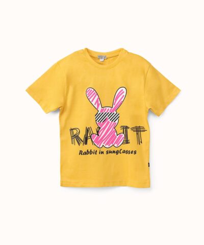 تيشرت راوند "rabbit" بقصة عادية