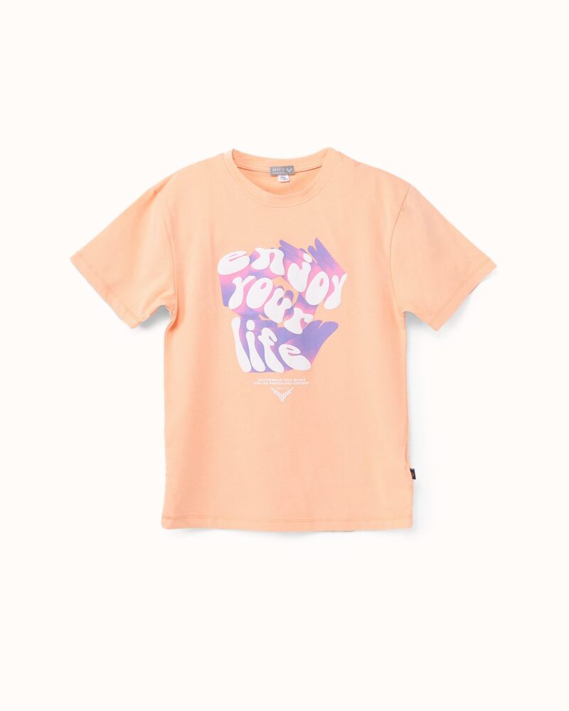 تيشرت enjoy your life للبنات — Stedrino Kids Wear - ستدرينو كيدز وير kids wear