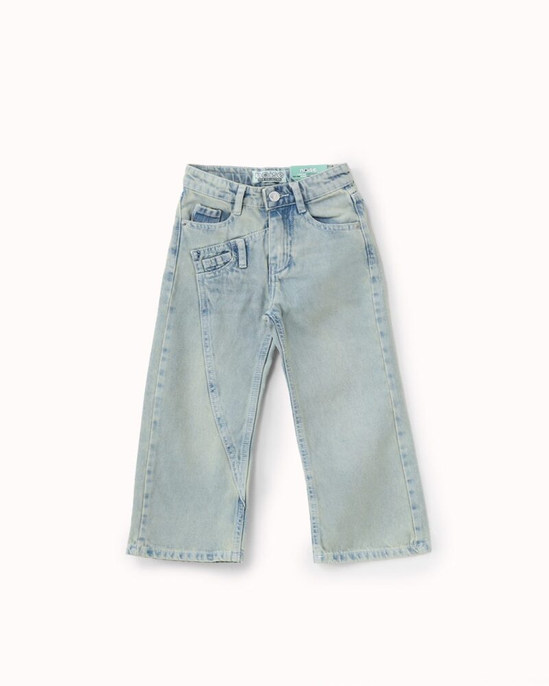 بنطلون جينز بقصة مستقيمة بجيب جانبي — Stedrino Kids Wear - ستدرينو كيدز وير kids wear