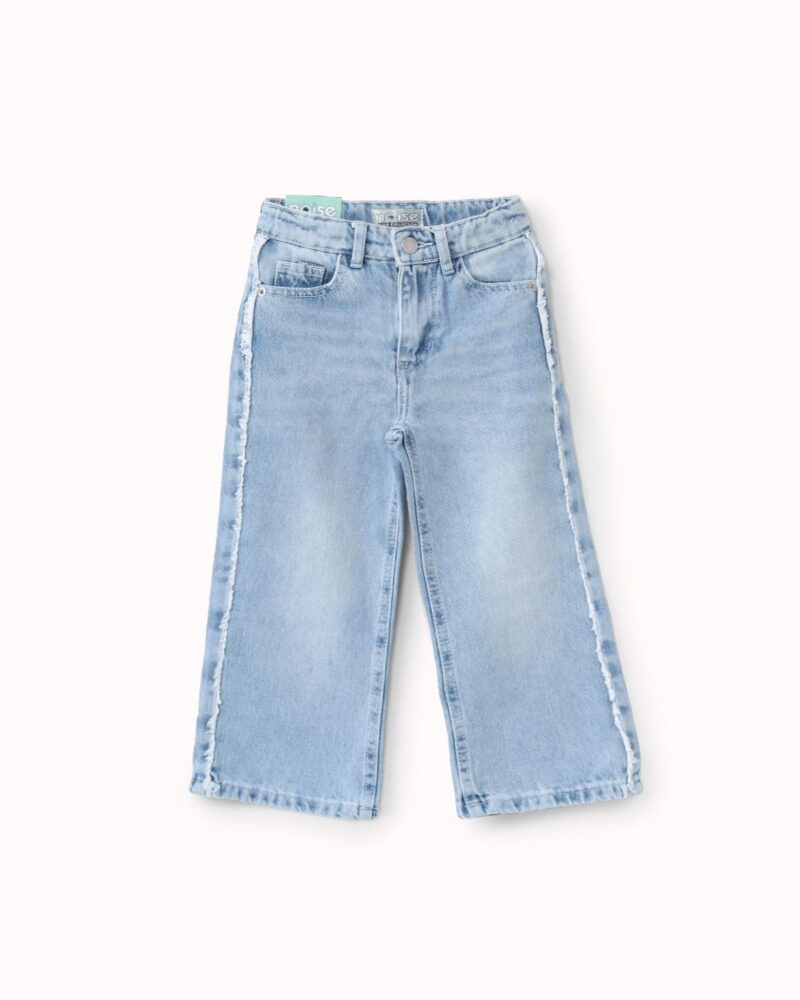 بنطلون جينز واسع للبنات بحواف ممزقة — Stedrino Kids Wear - ستدرينو كيدز وير kids wear