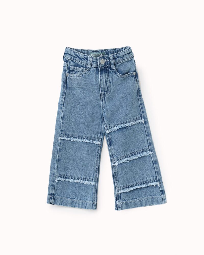 بنطلون جينز واسع بتفاصيل ممزقة — Stedrino Kids Wear - ستدرينو كيدز وير kids wear