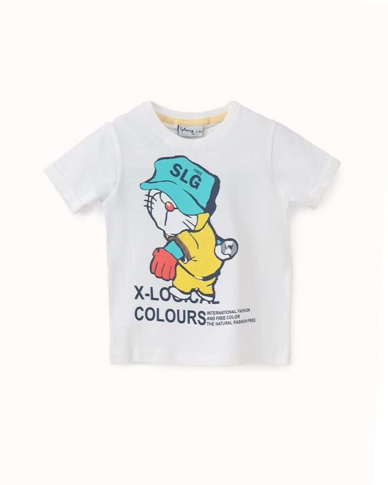 تيشيرت قطني للأطفال بطبعة كرتونية مميزة — Stedrino Kids Wear - ستدرينو كيدز وير kids wear