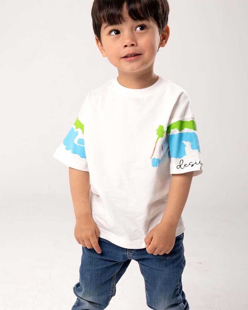 تيشيرت أولادي مطبوع علي الظهر — Stedrino Kids Wear - ستدرينو كيدز وير kids wear