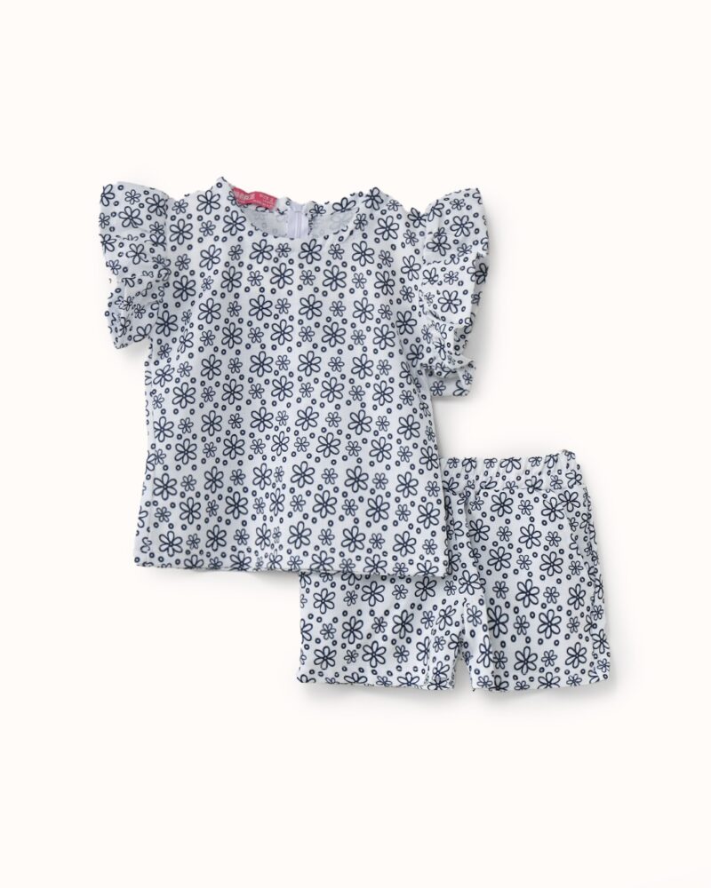 طقم بناتي صيفي بطبعة زهور — Stedrino Kids Wear - ستدرينو كيدز وير kids wear
