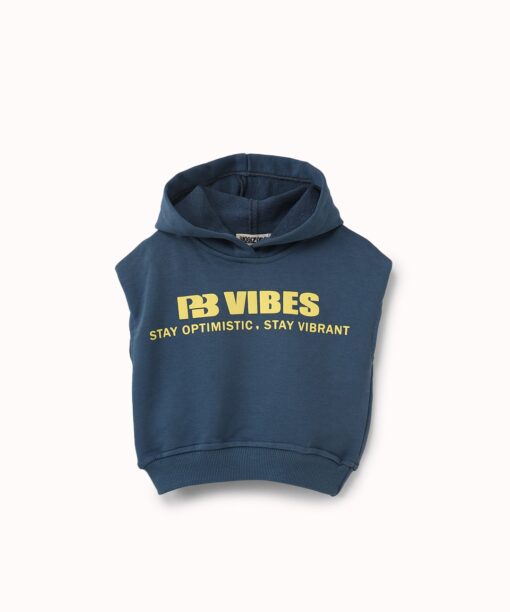 هودي كت ولادي أزرق بطبعة "VIBES"