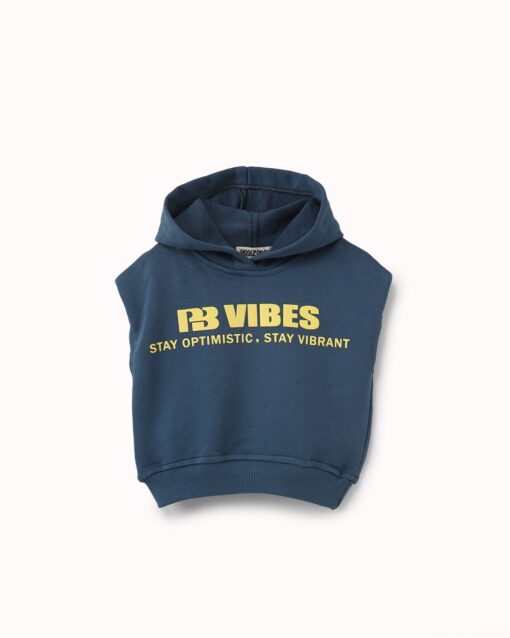 هودي كت ولادي أزرق بطبعة "VIBES"