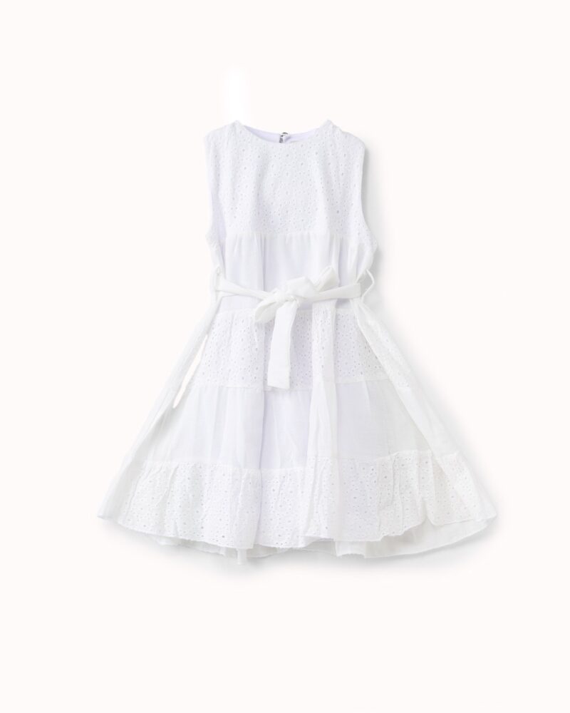 فستان بناتي سادة برباط خصر – تصميم عملي ناعم للخروجات والمناسبات — Stedrino Kids Wear - ستدرينو كيدز وير kids wear