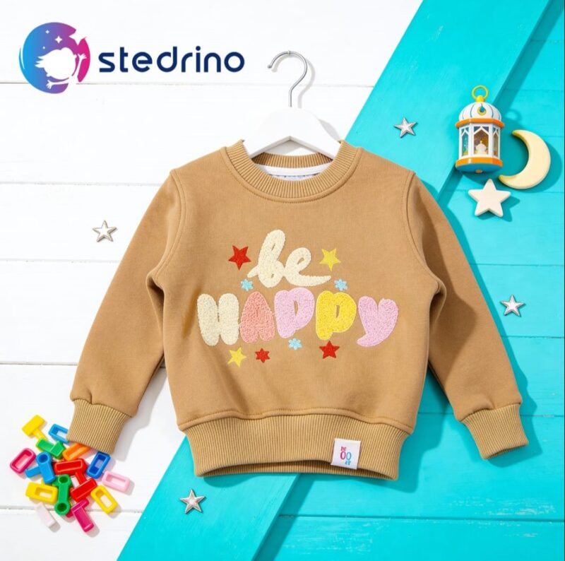 سويت شيرت "BE HAPPY" — Stedrino Kids Wear - ستدرينو كيدز وير kids wear